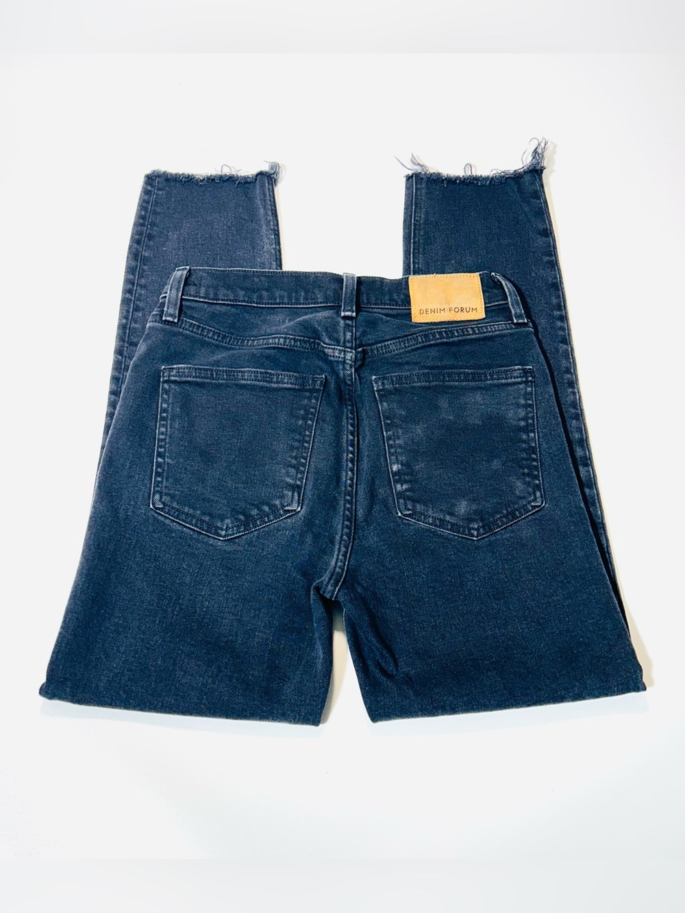 Denim Forum jeans The Yoko High Rise Slim jeans buttonfly black women Size 26